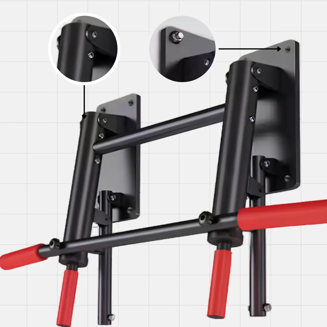 collapsible mechanism on a wall mounted bar