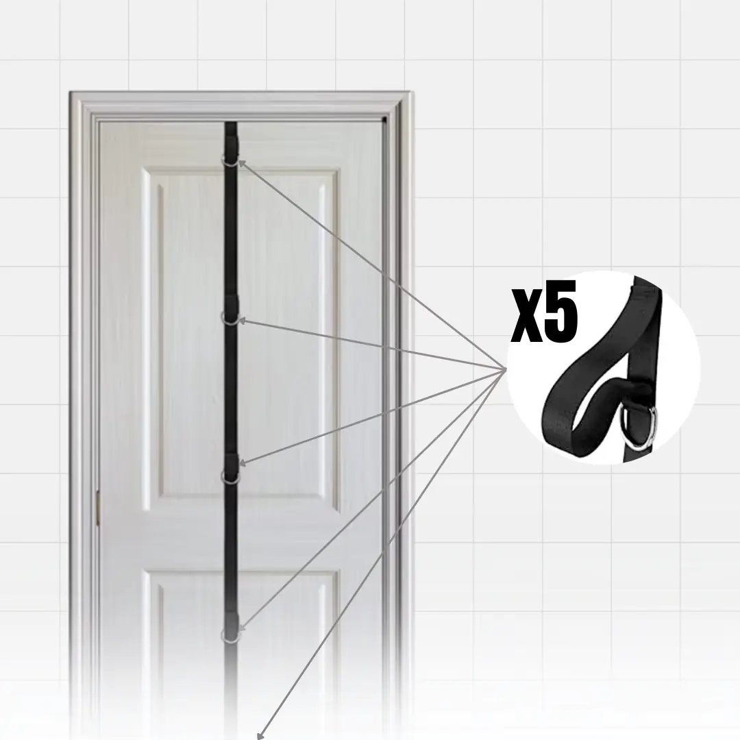 door attachment for resistance bands 5 anchor points