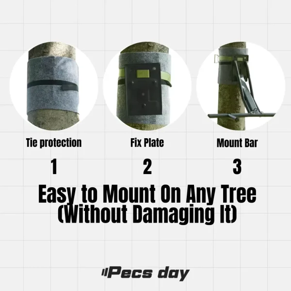 how to mount on tree