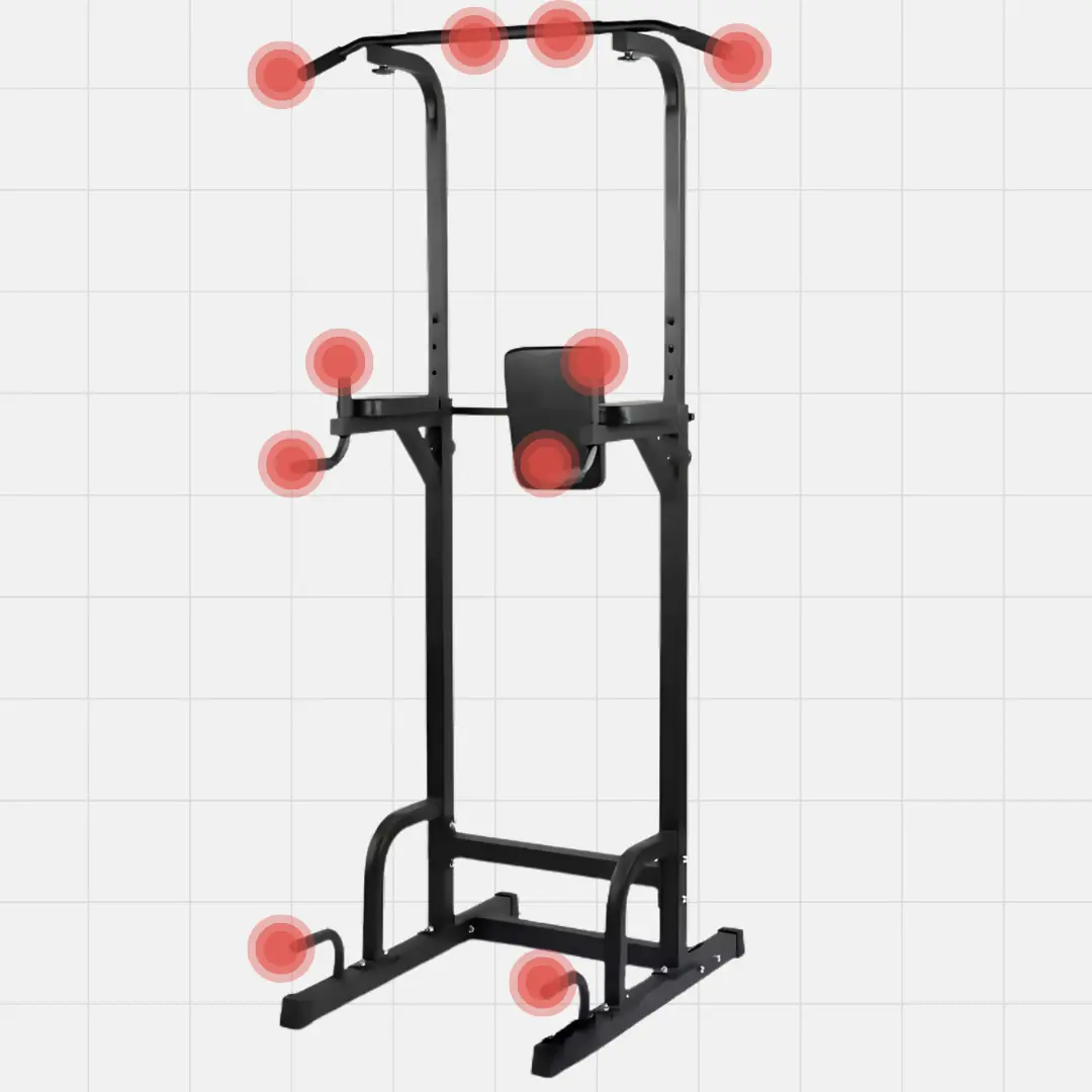 5 pairs of handles tower bar