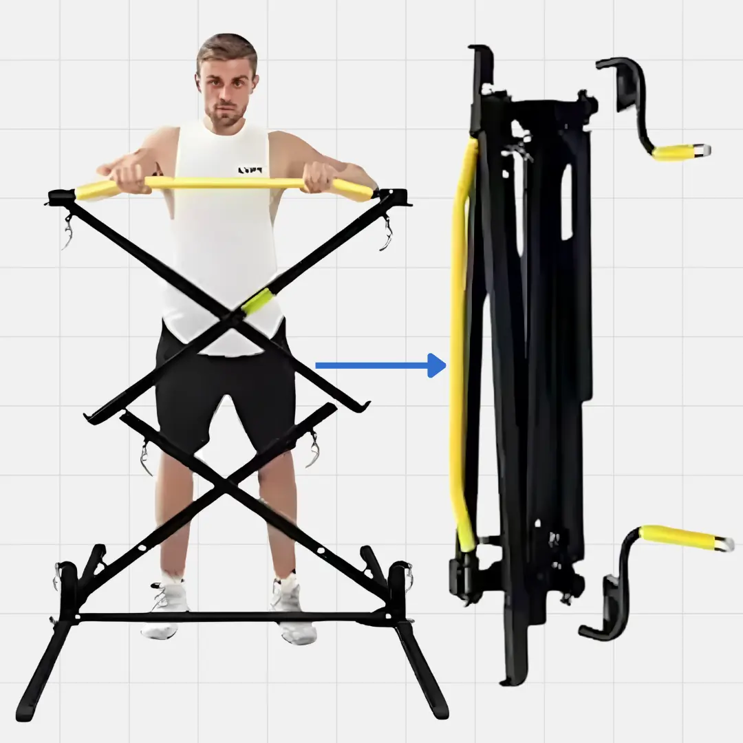 folding mechanism pull up bar